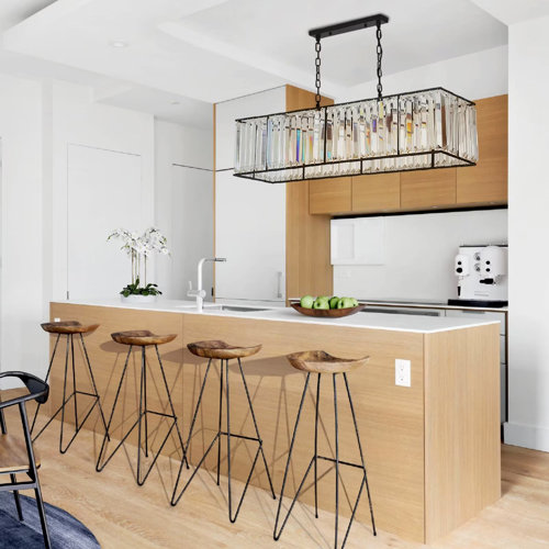 Espriti 6 Light Dimmable Kitchen Island Square / Rectangle Chandelier